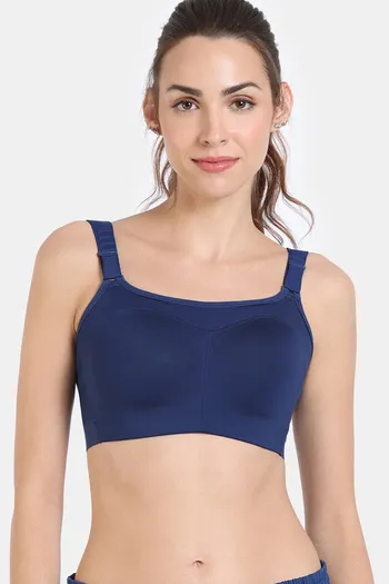 Buy Zelocity High Impact Quick Dry Sports Bra - Medieval Blue